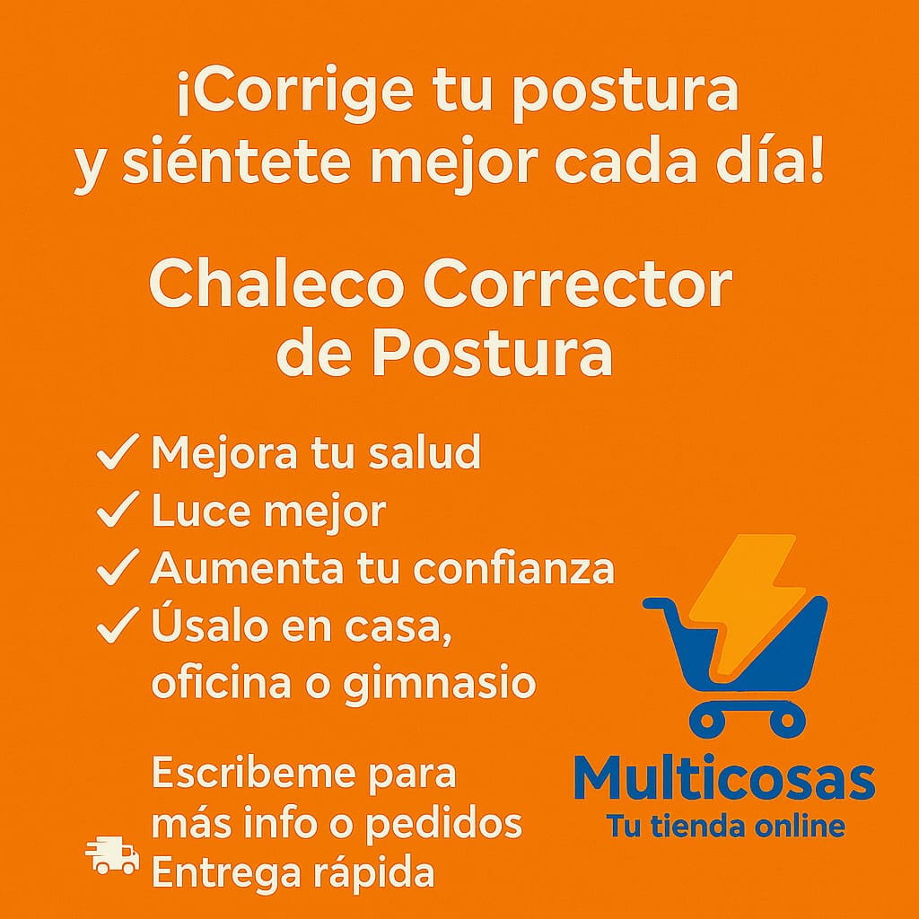 Chaleco Corrector De Postura Ortopédico Unisex Para Columna