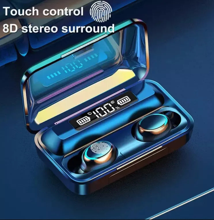 Audífonos in ear inalámbricos F9 negro