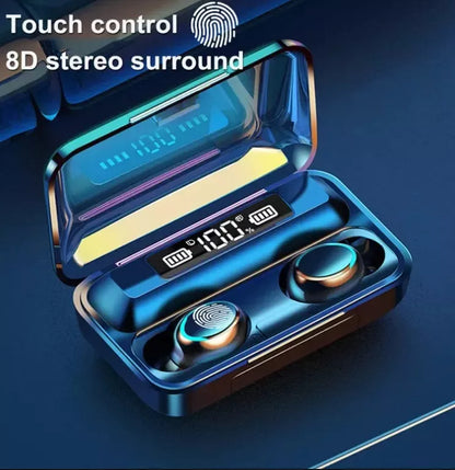 Audífonos in ear inalámbricos F9 negro